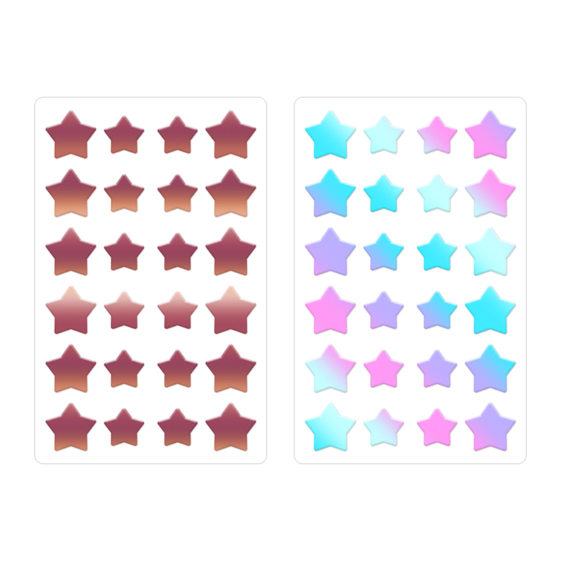 24-teiliger starker Adsorptionsstrom-Laser-Sternform Akne-Patch