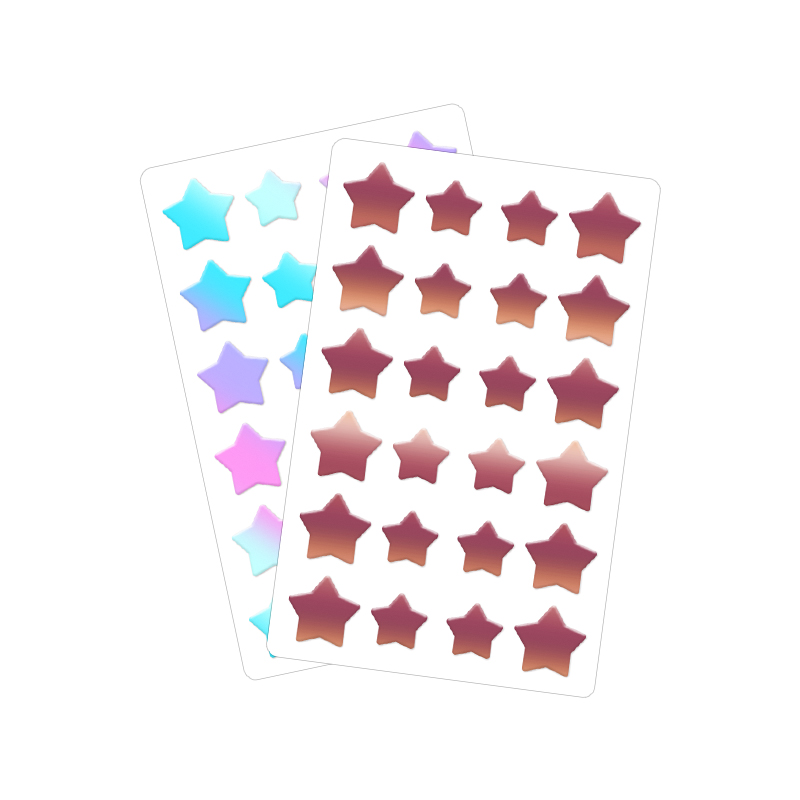 24-teiliger starker Adsorptionsstrom-Laser-Sternform Akne-Patch