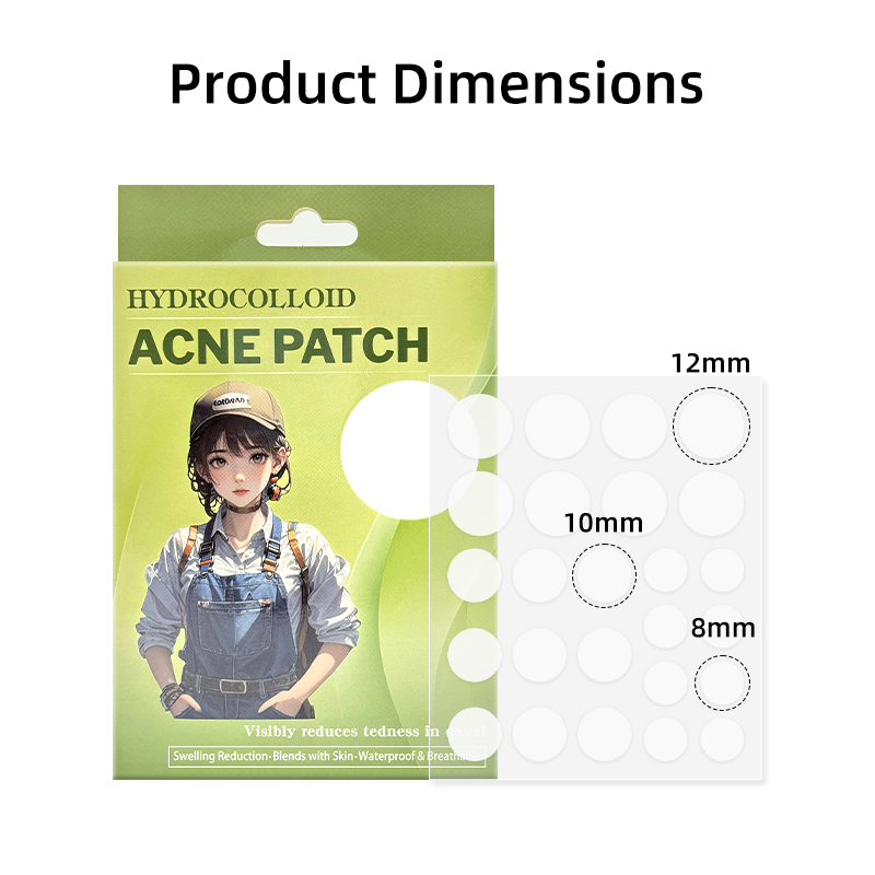 25 PCs wasserdichte unsichtbare tägliche Verwendung von Hydrokolloid -Akne -Pflaster