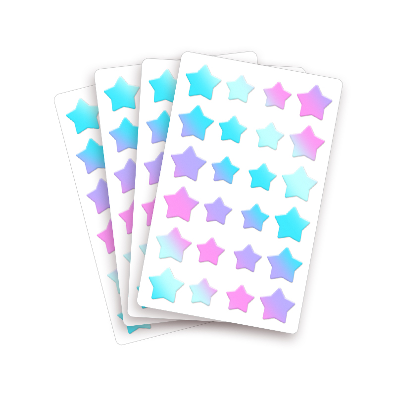 24-teiliger starker Adsorptionsstrom-Laser-Sternform Akne-Patch