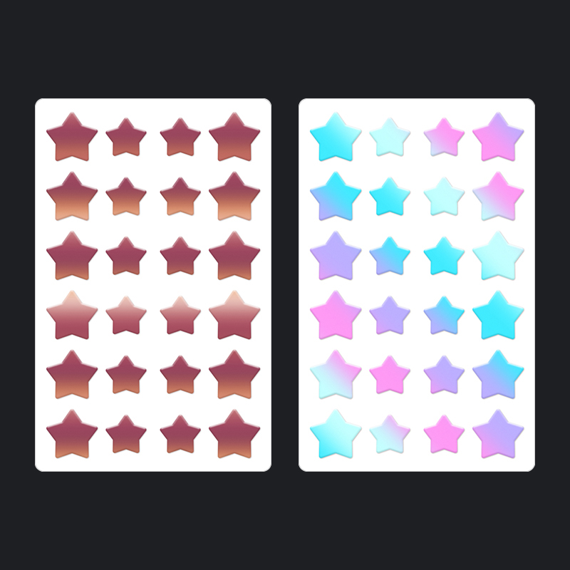 24-teiliger starker Adsorptionsstrom-Laser-Sternform Akne-Patch