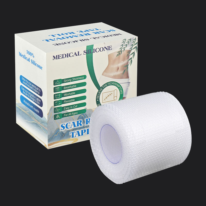 Effektive Narbenentfernung wiederverwendbar wasserdichtes transparentes Silikongel Narbenrolle