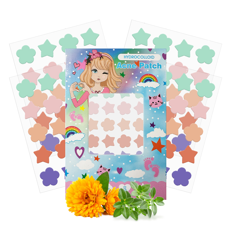 Boxed 20-Grain Medical Grade hochsaugen milde farbenfrohe Blumen- und Sternakneflecken