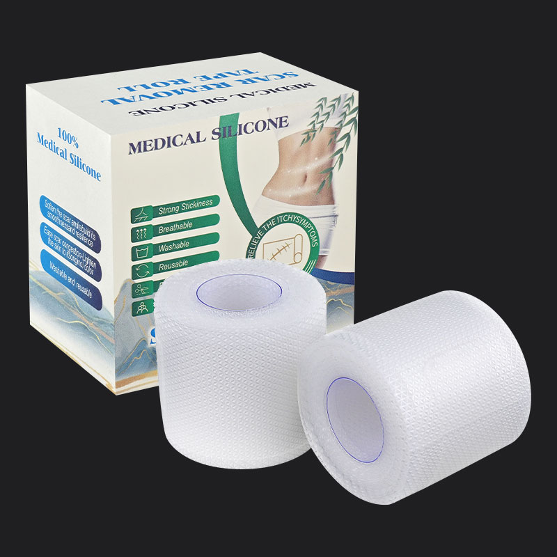 Effektive Narbenentfernung wiederverwendbar wasserdichtes transparentes Silikongel Narbenrolle