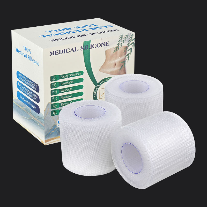 Effektive Narbenentfernung wiederverwendbar wasserdichtes transparentes Silikongel Narbenrolle