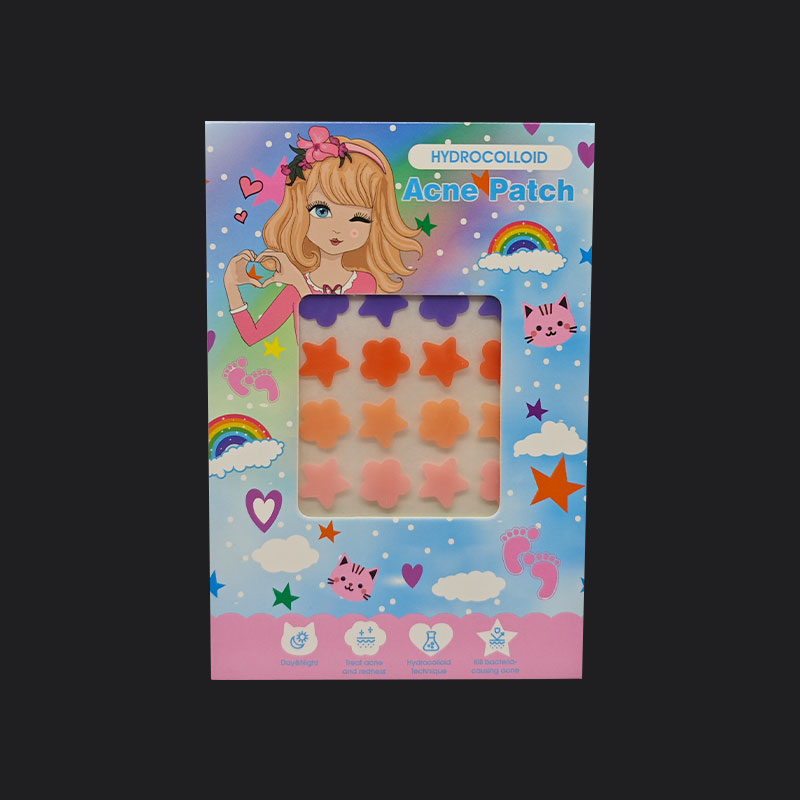 Boxed 20-Grain Medical Grade hochsaugen milde farbenfrohe Blumen- und Sternakneflecken