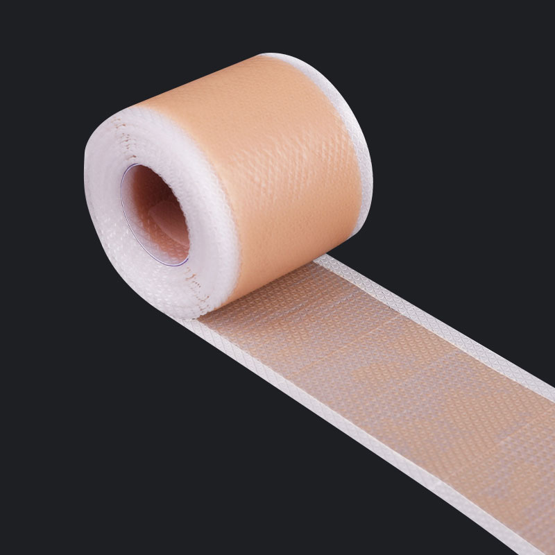 Wasserdichte atmungsaktive medizinische Hautfarbe Silikongel Roll Narbenaufkleber