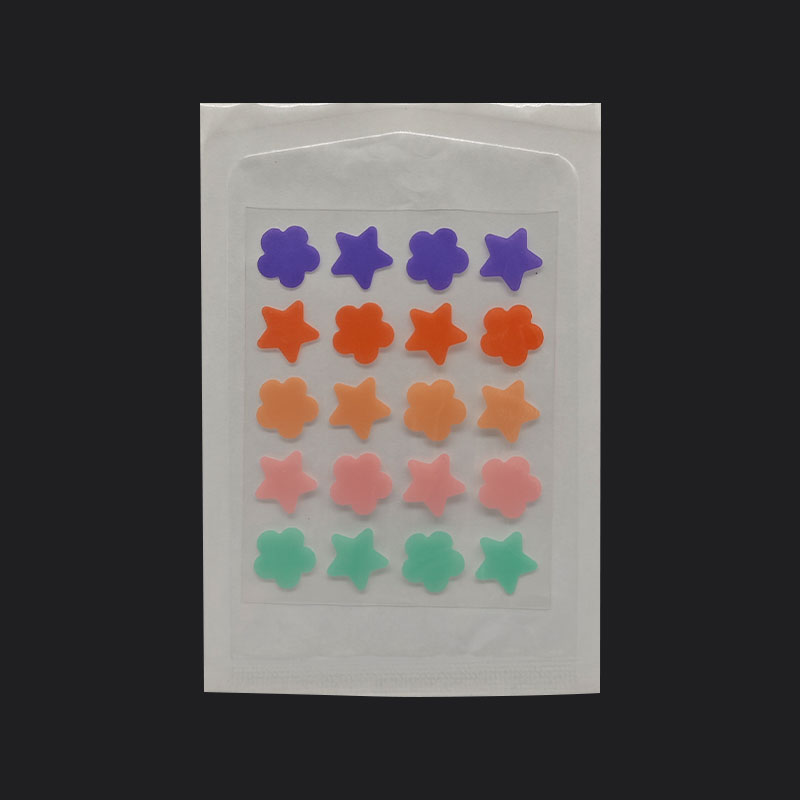 Boxed 20-Grain Medical Grade hochsaugen milde farbenfrohe Blumen- und Sternakneflecken