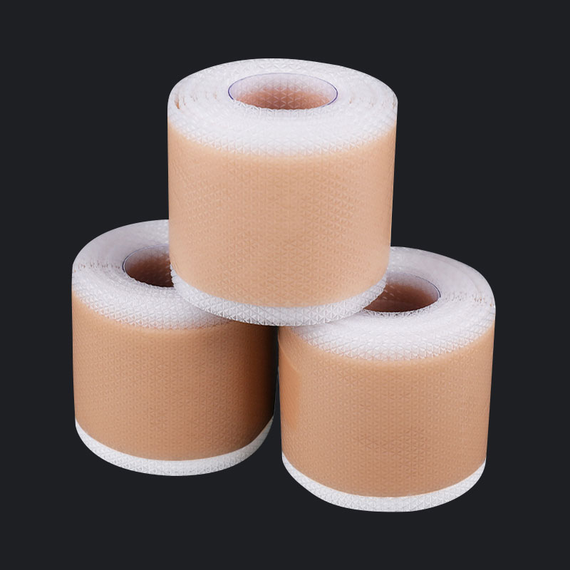 Wasserdichte atmungsaktive medizinische Hautfarbe Silikongel Roll Narbenaufkleber