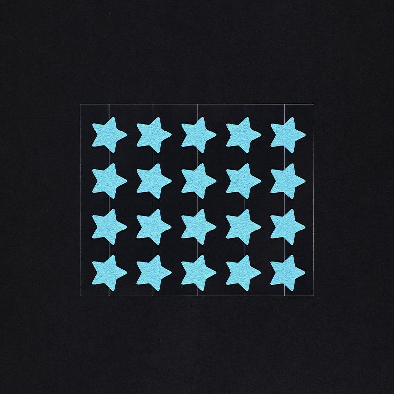 20 Stück blaues Pentagramm mit gerader Klinge, Akne-Pflaster/Hydrokolloid-Verband (20 Stück, Größe: Dieses Set enthält 20 x Pflaster). 12 mm (20 Stück)）